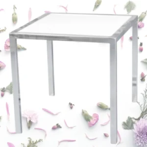 18″X18″ Chrome Plexi End Table