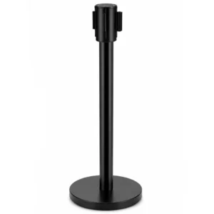 Black Retractable Stanchions Post