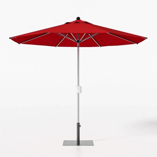 umbrella w base - red